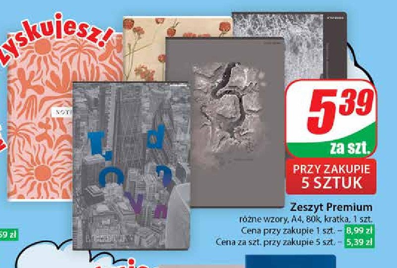 Zeszyt a4/80k kratka promocja