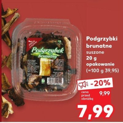 Podgrzybki brunatne suszone 20 g promocja w Kaufland