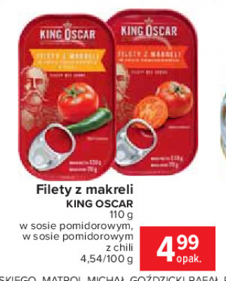 Filet z makreli w sosie pomidorowym King oscar promocja