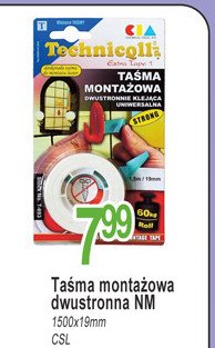 Ta艣ma monta偶owa dwustronna TECHNICQLL promocja