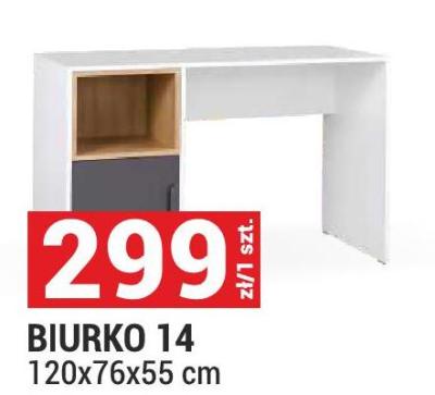 Biurko BIURKO 14 130x76x55 cm promocja w Merkury Market