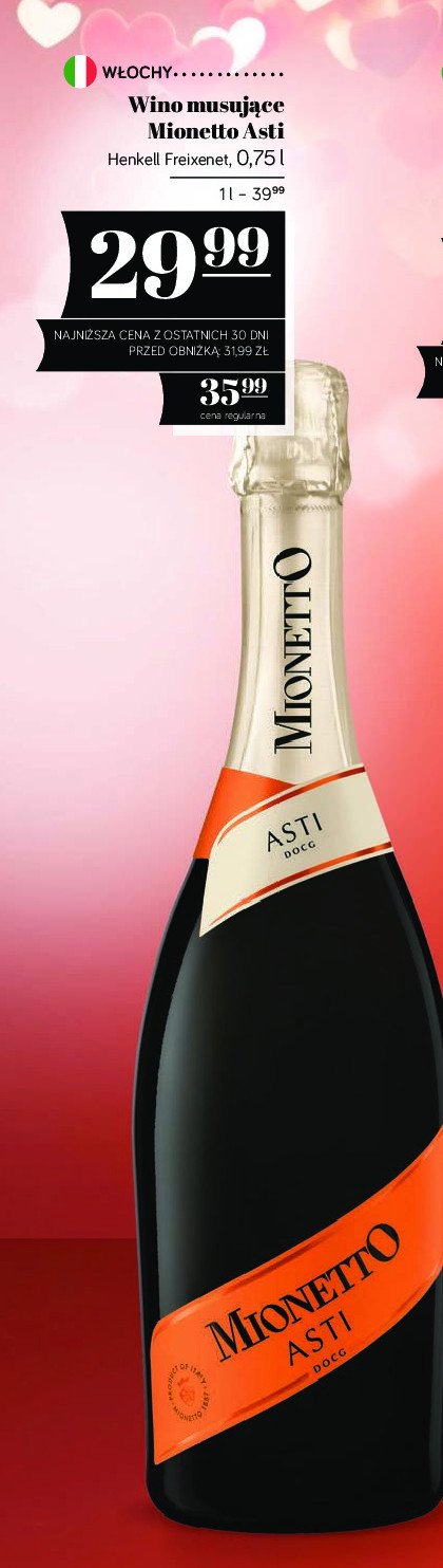 Wino Mionetto prosecco asti promocja