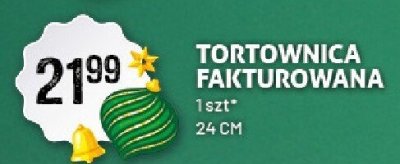 Tortownica fakturowana 24 cm promocja w Arhelan