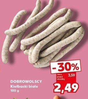 Kiełbaski białe Dobrowolscy promocja