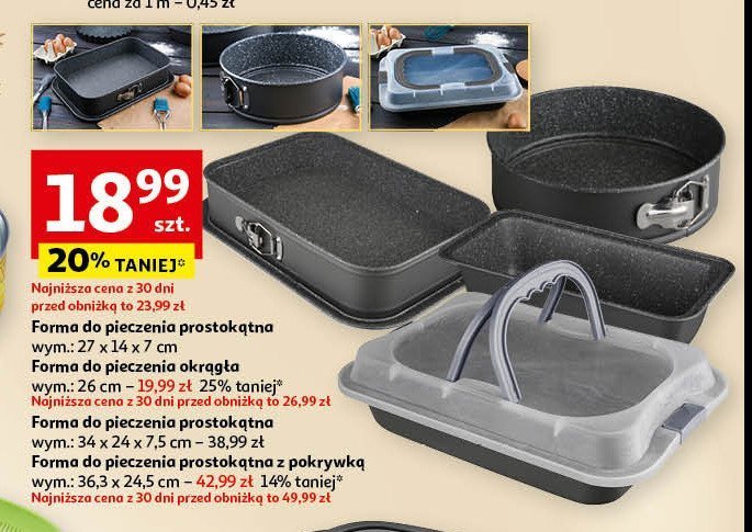 Forma do ciasta okrągła 26 cm promocja w Auchan