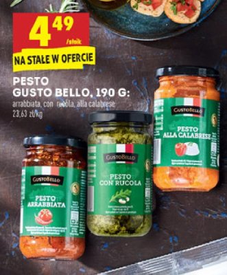 Pesto arrabbiata Gustobello promocja