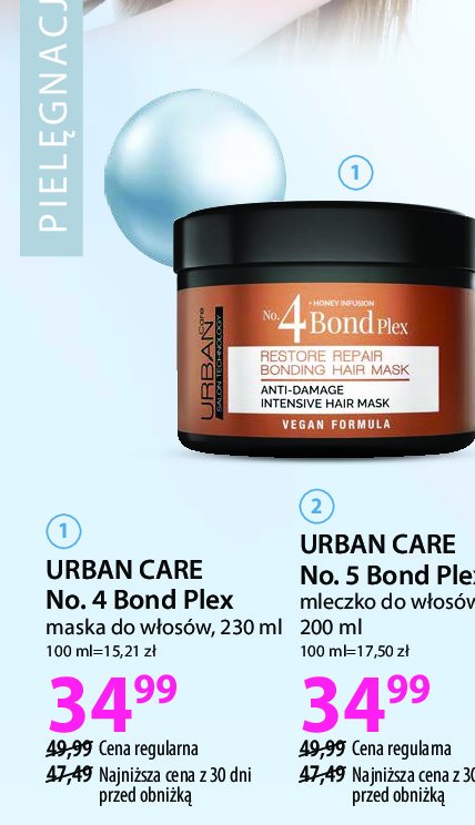 Maska do włosów no. 4 bond plex Urban care promocja
