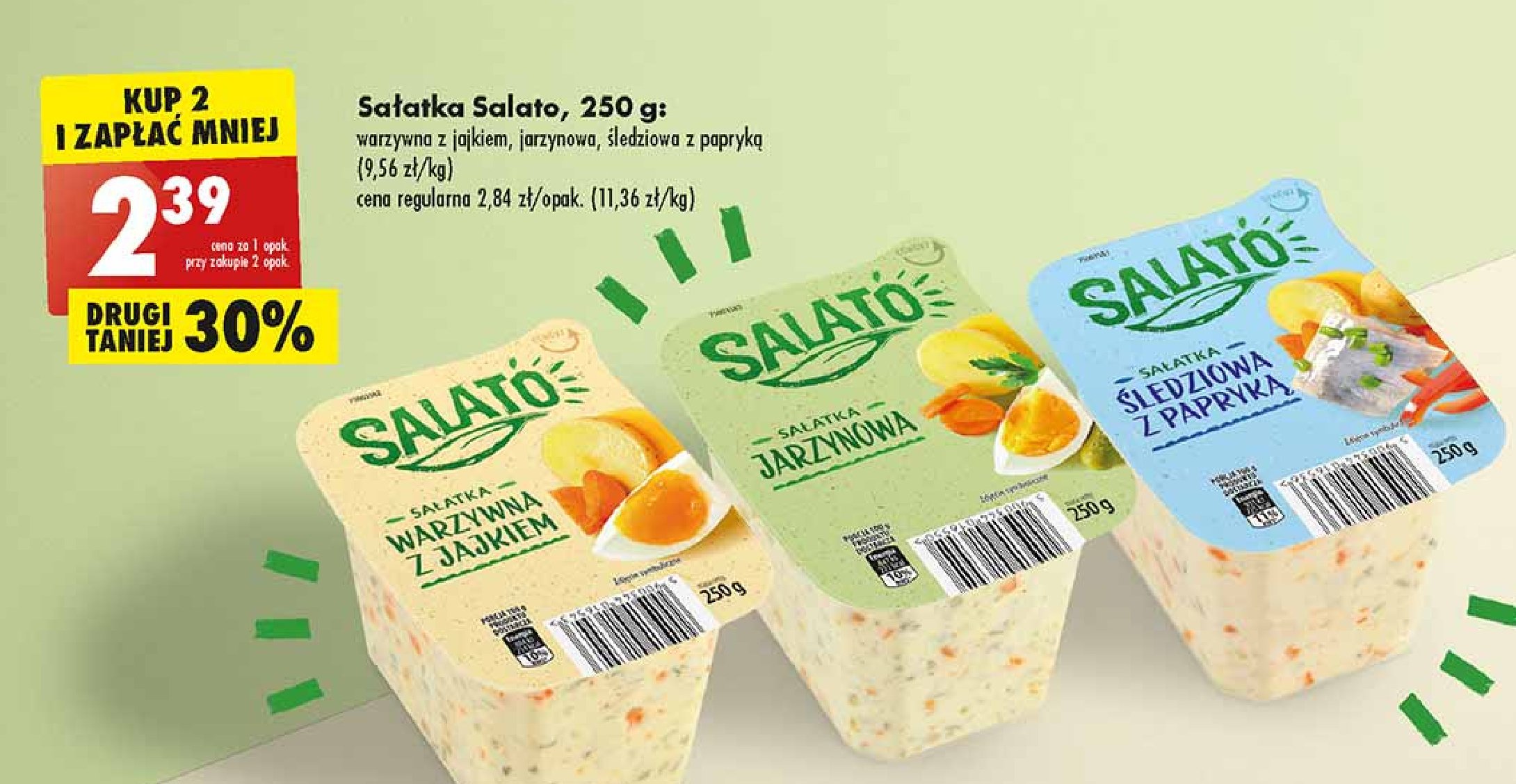 Sałatka warzywna z jajkiem Salato promocje