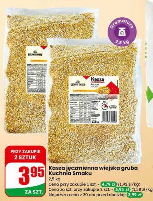 Kasza jęczmienna wiejska gruba  promocja w Dino