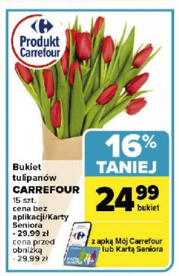 Bukiet tulipanow Carrefour promocja