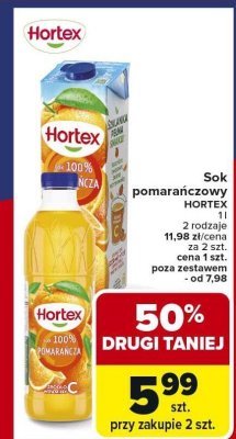 Sok pomarańczowy 1 l butelka  promocja w Carrefour