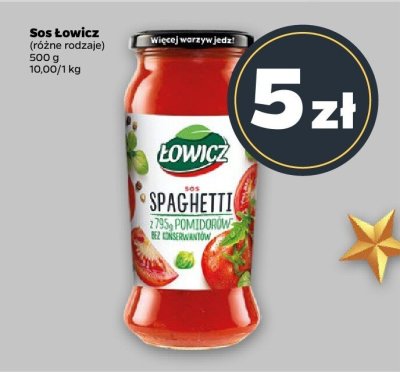 Sos Łowicz różne rodzaje promocja w Netto