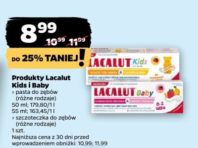 Pasta do zębów Kids i Baby promocja w Netto