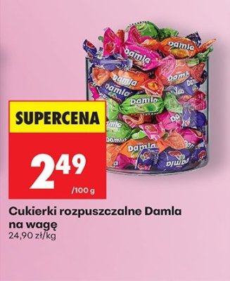 Cukierki owocowe, rozpuszczalne na wagę promocja w Biedronka