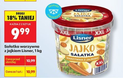 Sałatka warzywna z jajkiem Lisner, 1 kg promocja w Biedronka