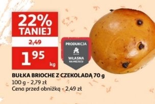 Bu艂ka brioche z czekolad膮 promocja
