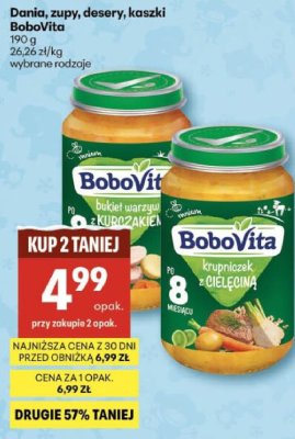 Dania, zupy, desery, kaszki BoboVita promocja w Delikatesy Centrum