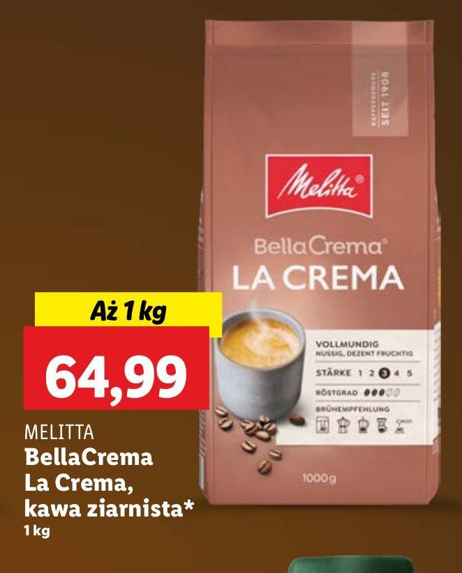 Kawa bella crema la crema Melitta promocja