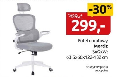 Fotel obrotowy Mortiz SxGxW: 63,5x66x122-132 cm promocja w Black Red White