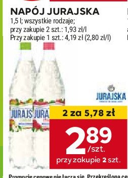 Napój jabłko Jurajska ze smakiem promocja