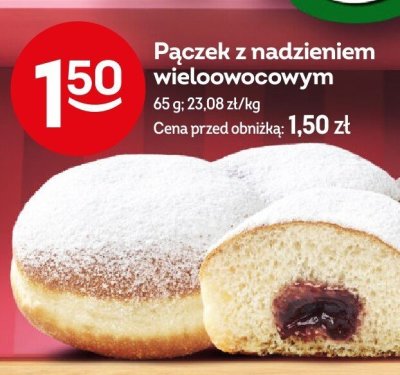 Pączek z nadzieniem wieloowocowym promocja w Żabka