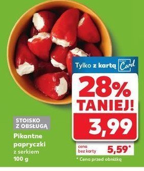 Pikantne papryczki z serem promocja w Kaufland