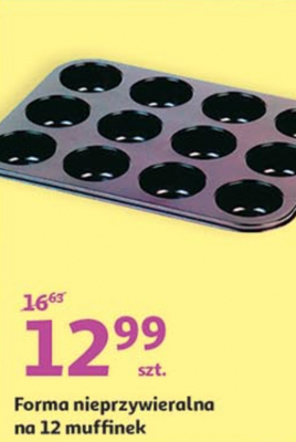 Forma nieprzywieralna na 12 muffinek promocja