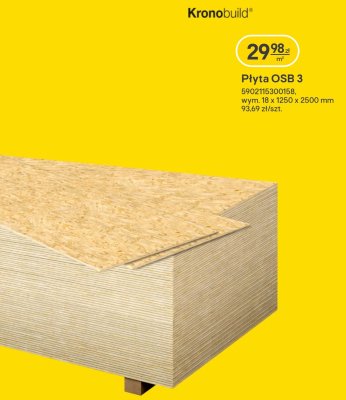 Płyta OSB 3  promocja w Castorama