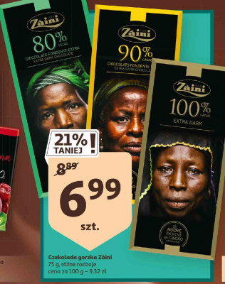 Czekolada gorzka 100% Zaini promocja