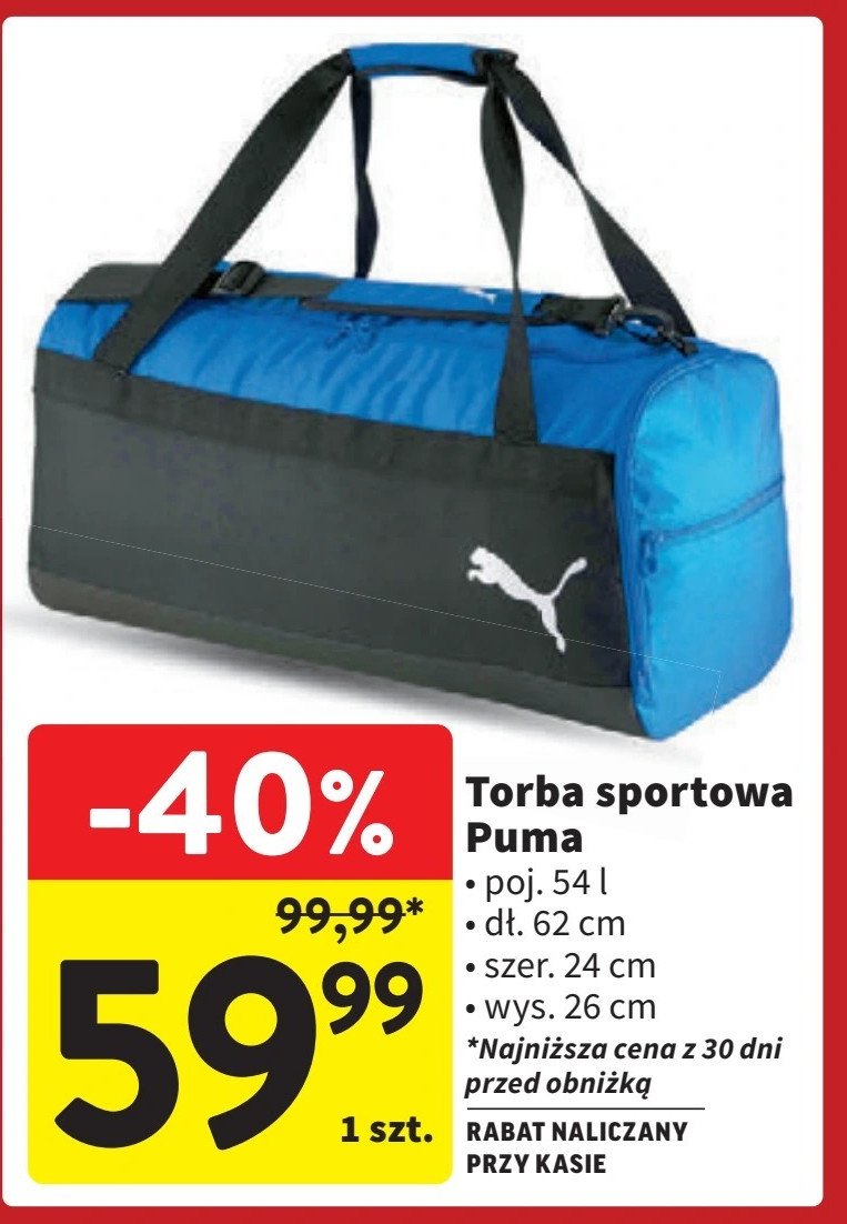 Torba sportowa Puma promocja w Intermarche