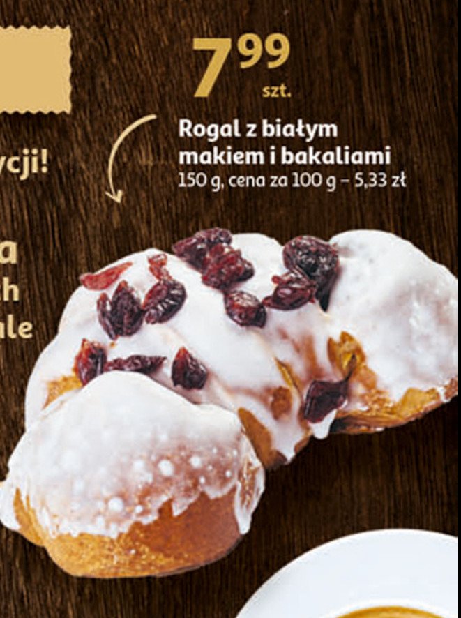 Rogal z bakaliami promocja