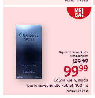 Woda perfumowana Calvin klein promocja