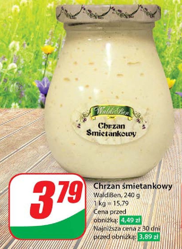 Chrzan 艣mietankowy Waldiben promocja