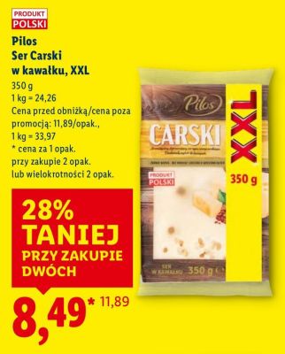 Ser Pilos Ser Carski w kawałku, XXL promocja w Lidl