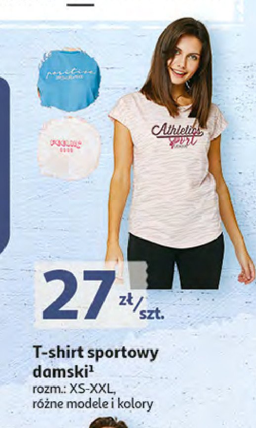 T-shirt damski xs-xxl z nadrukiem Auchan promocje