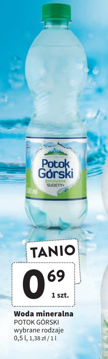 Woda gazowana Potok g贸rski promocja