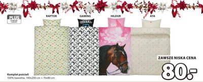 Komplet pościeli bawełna (różne wzory: RAPTOR, GAMING, HILDUR, AYA) promocja w Jysk