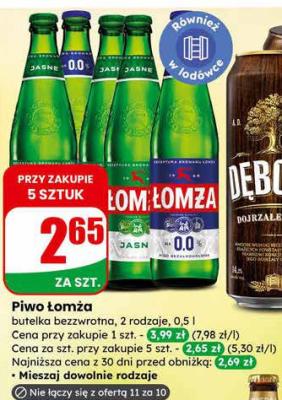 Piwo promocja w Dino