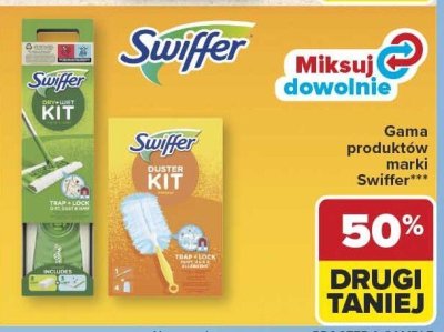 Swiffer zestaw startowy do czyszczenia podłóg Starter Kit promocja w Carrefour Market