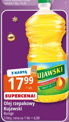 Olej rzepakowy Kujawski Bunge promocja w Leclerc