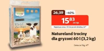 Trociny dla gryzoni 60 l (3,2 kg) promocja w KAKADU