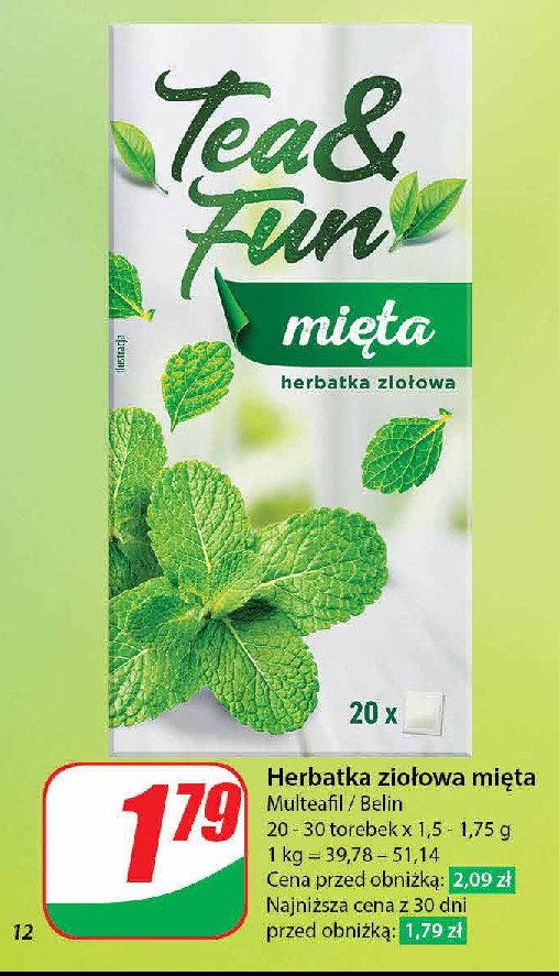 Herbata mięta Tea & fun promocja