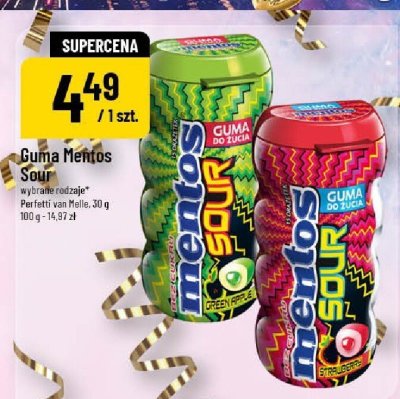 Guma Mentos Sour Perfetti van Melle promocja w POLOmarket