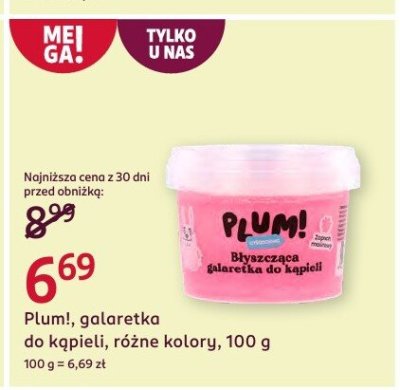 Galerka do kąpieli Plumi promocja w Rossmann