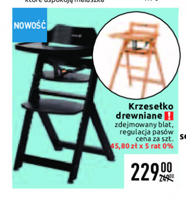Krzesełko drewniane wielofunkcyjne promocja