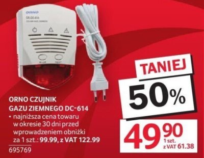 Czujnik gazu ziemnego ORNO DC-614 promocja w Selgros