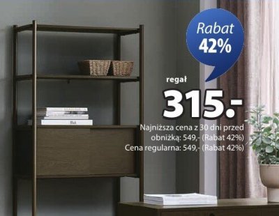 Regał metalowy czarny promocja w Jysk