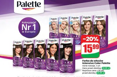 Farba do włosów Intensive Color Palette promocja w Dino