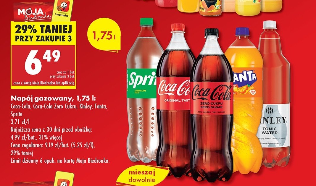 Napój Coca-cola zero promocja w Biedronka