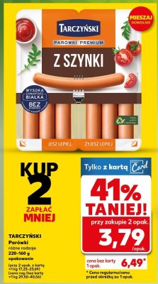 Parówki Premium z szynki  promocja w Kaufland